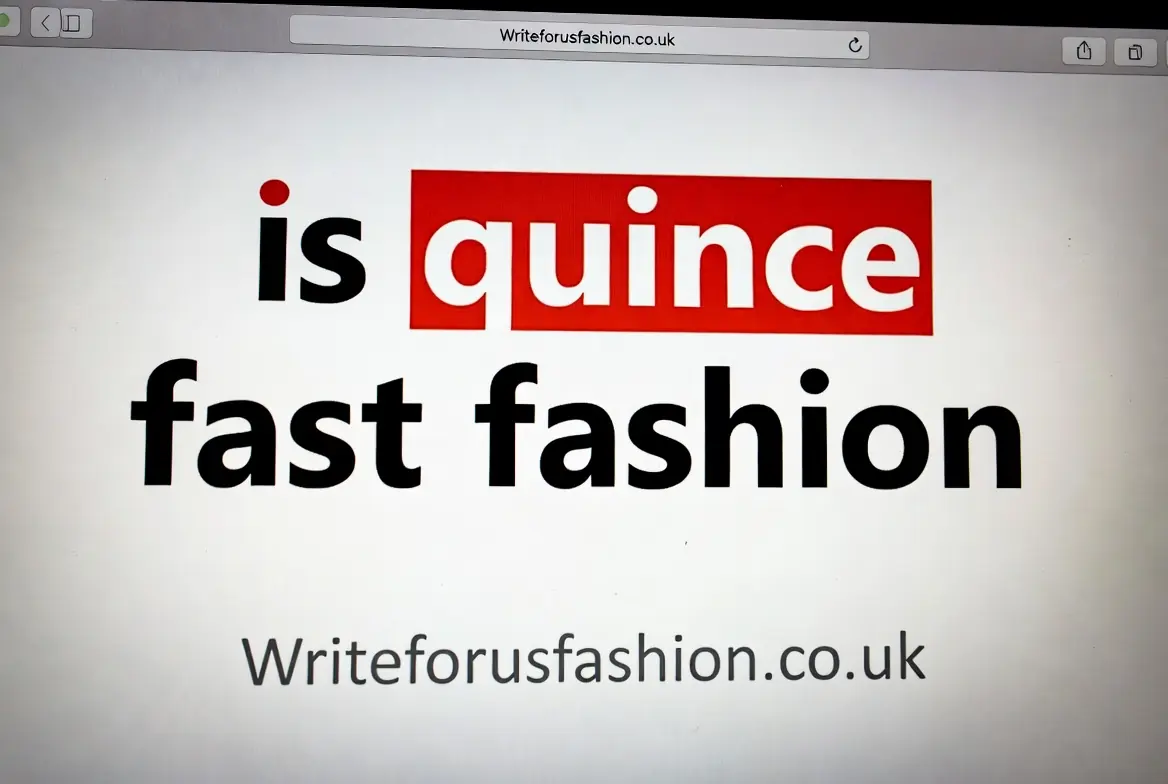 is one quince fast fashion
