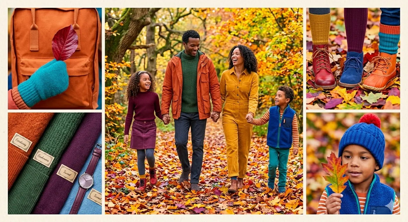 Bright Textured Autumn Color Blocking