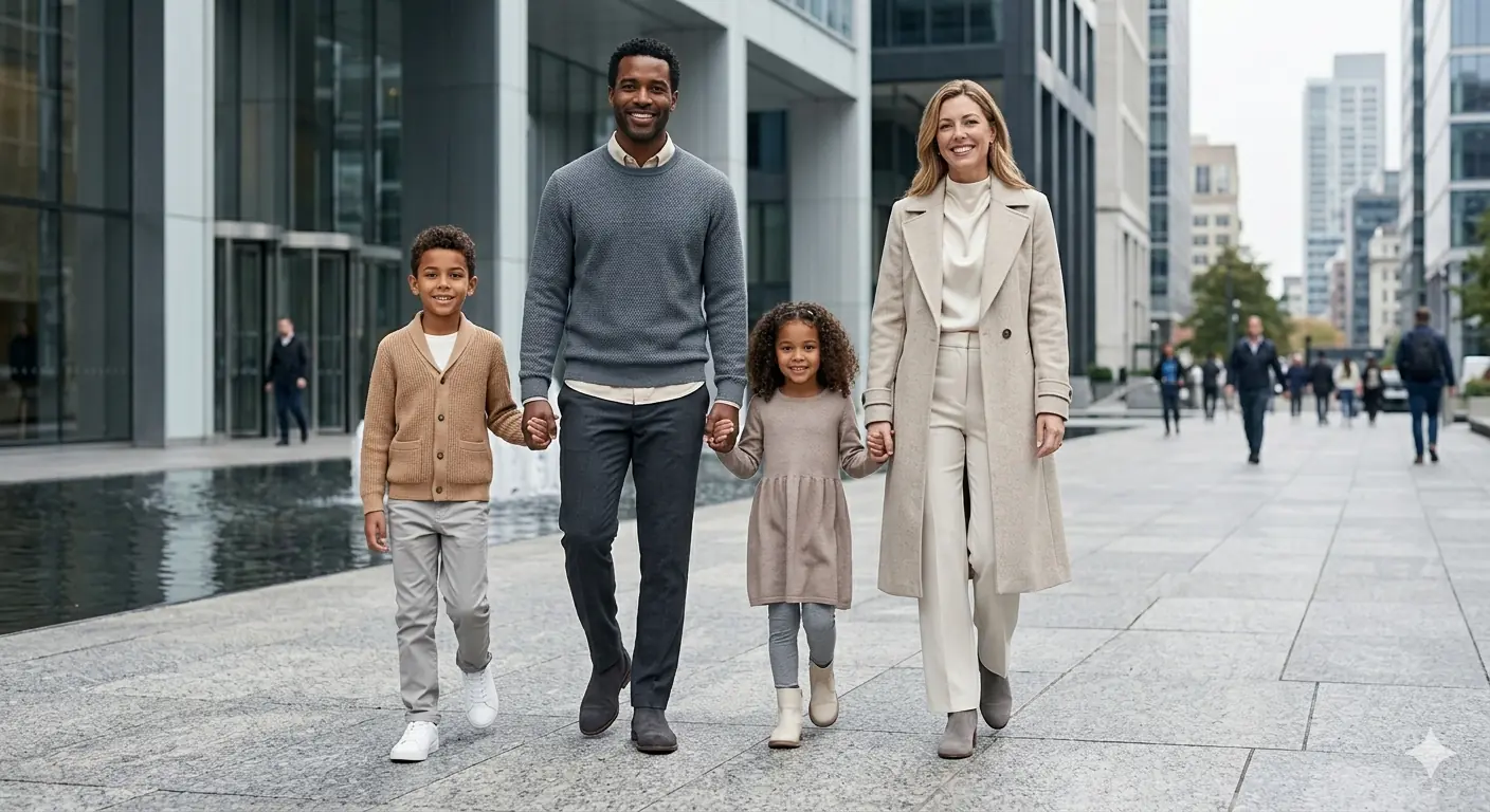 Chic City Family in Neutral Polished
