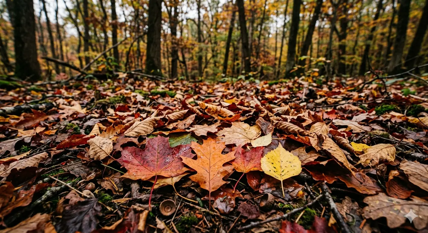 Fall Leaves Under the Leaves