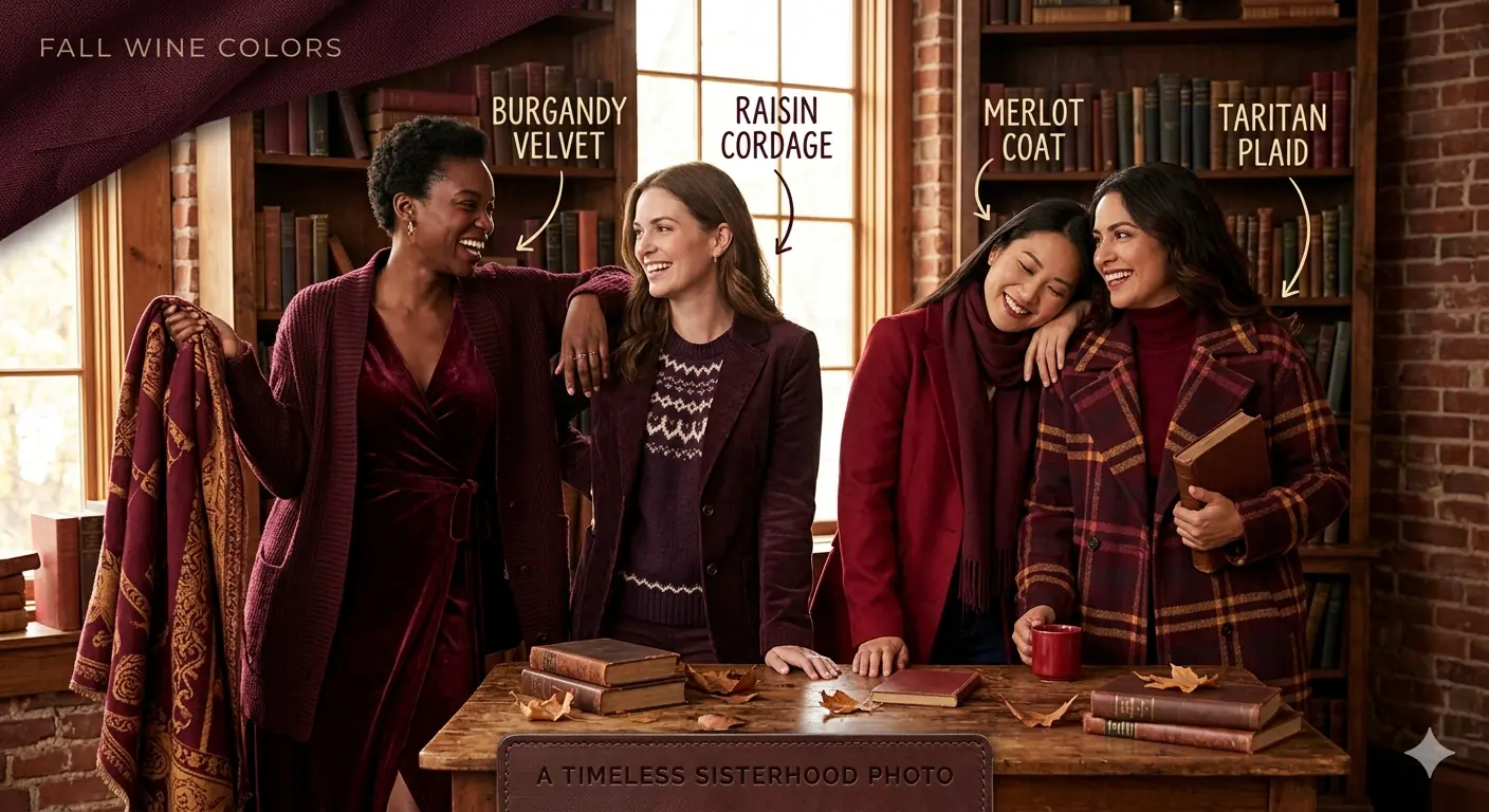 Fall Wine Colors of a Timeless Sisterhood Photo