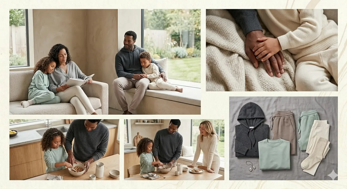 Homey, Soft-Mood Minimalist Athleisure Shots