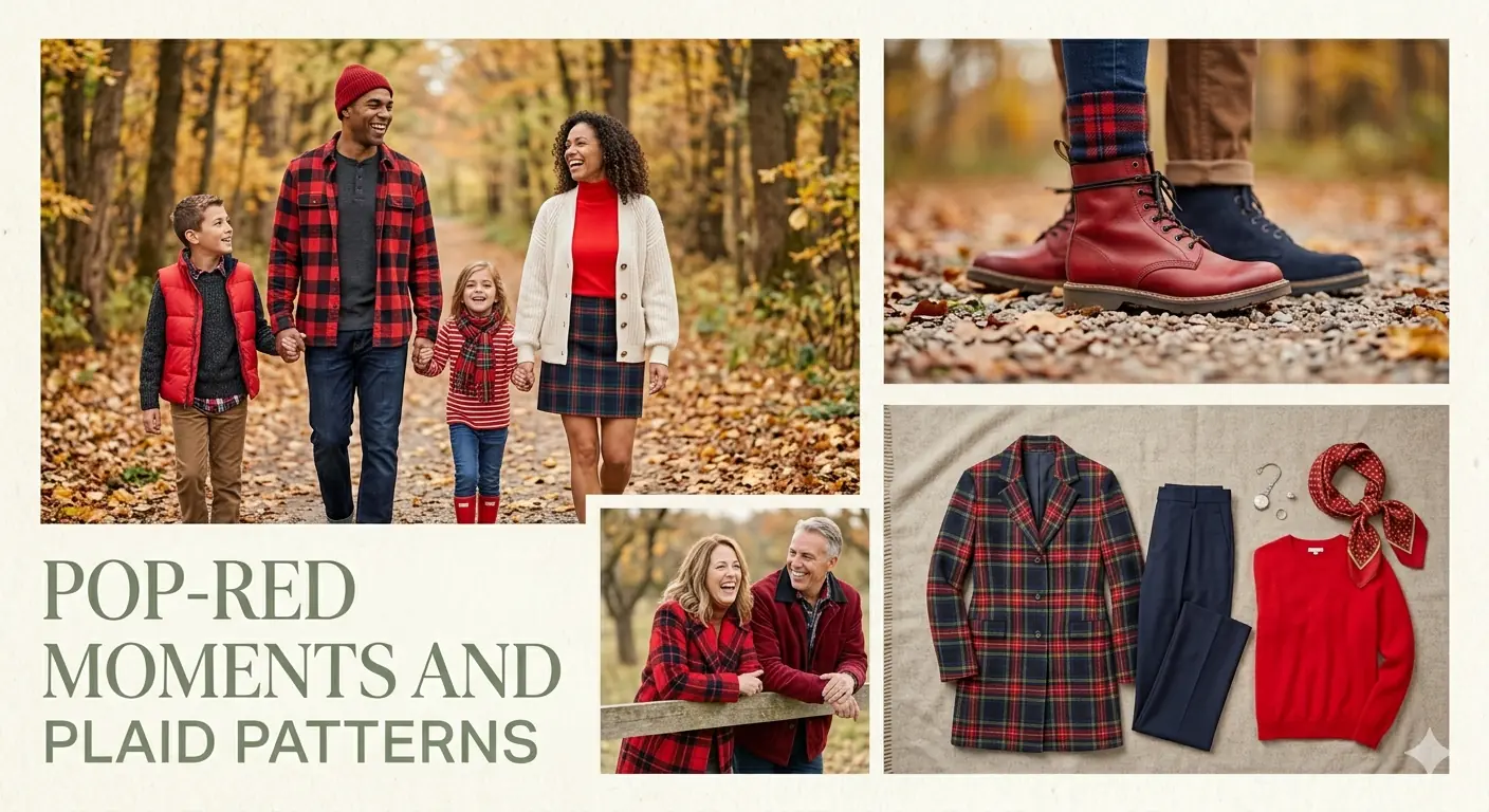 Pop-Red Moments and Plaid Patterns