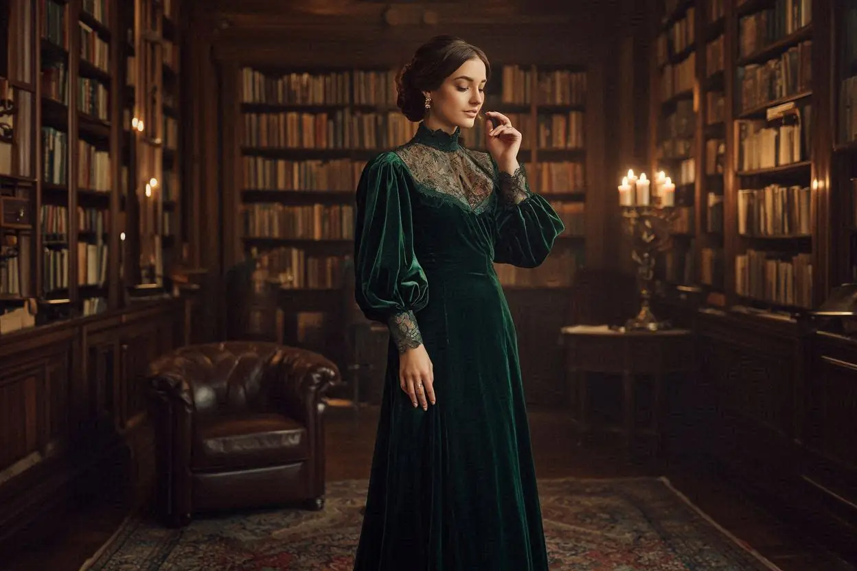 Royal Green and Vintage Romance