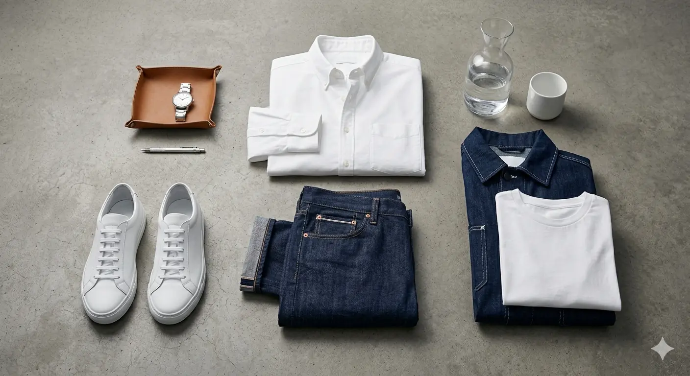 The Clean Classic Denim and White to Studio Perfection