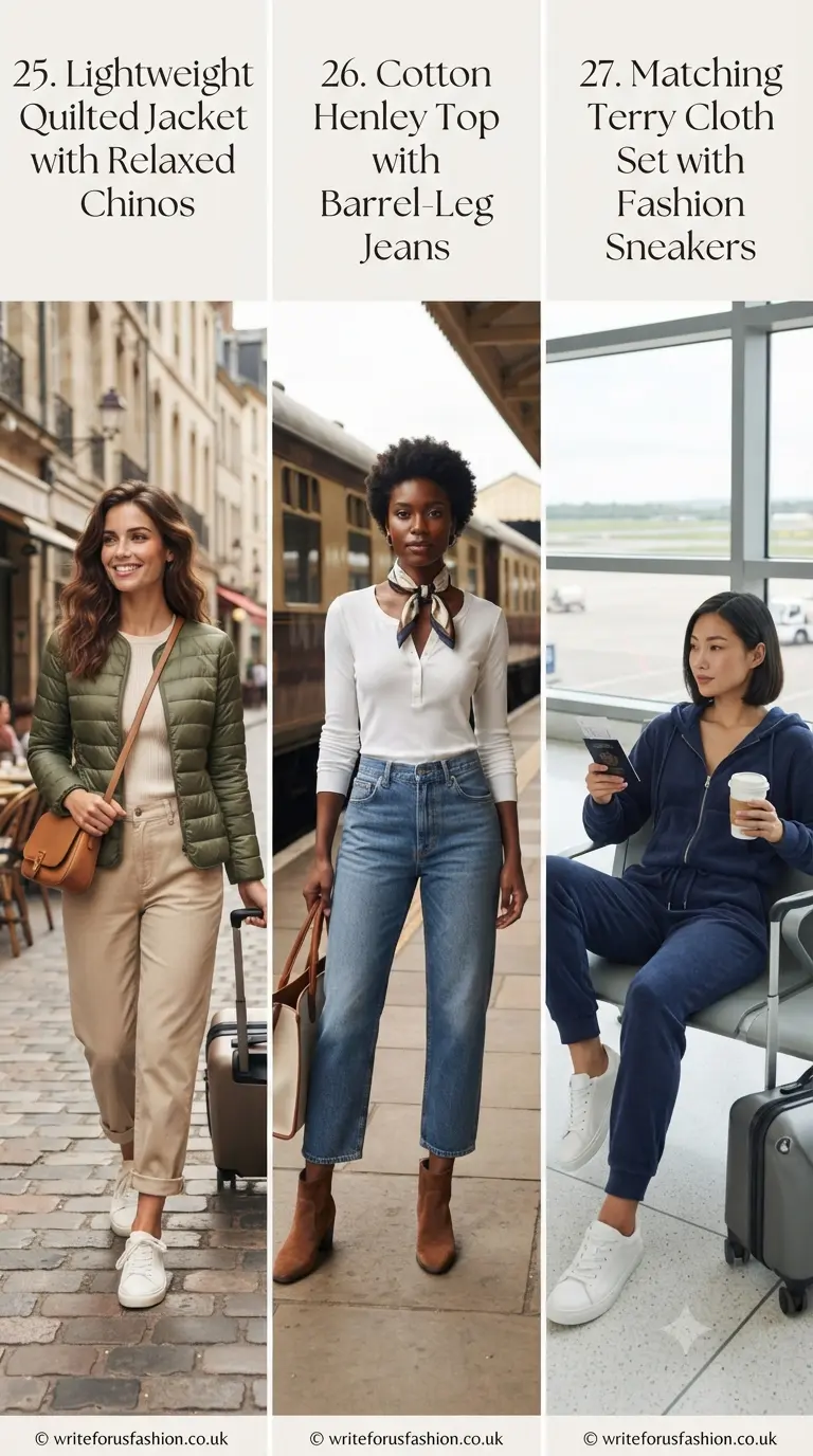 What to Wear Traveling: 35 Cute Airport Outfits That Are Actually Comfy 10 35 Stylish Travel Outfit Ideas for Women Part 9