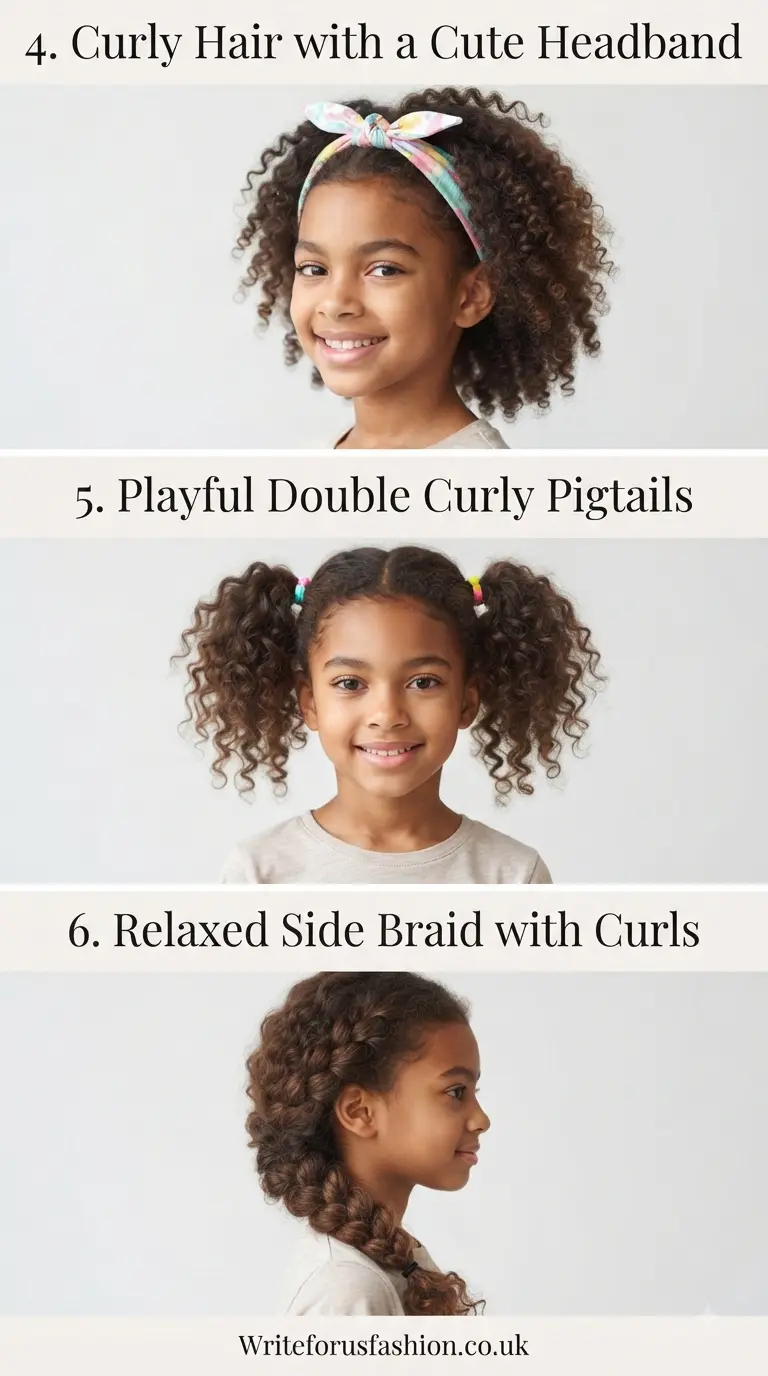 20 Adorable Picture Day Hairstyles for Curly Hair Girls 3 Adorable Picture Day Hairstyles for Curly Hair Girls part 2