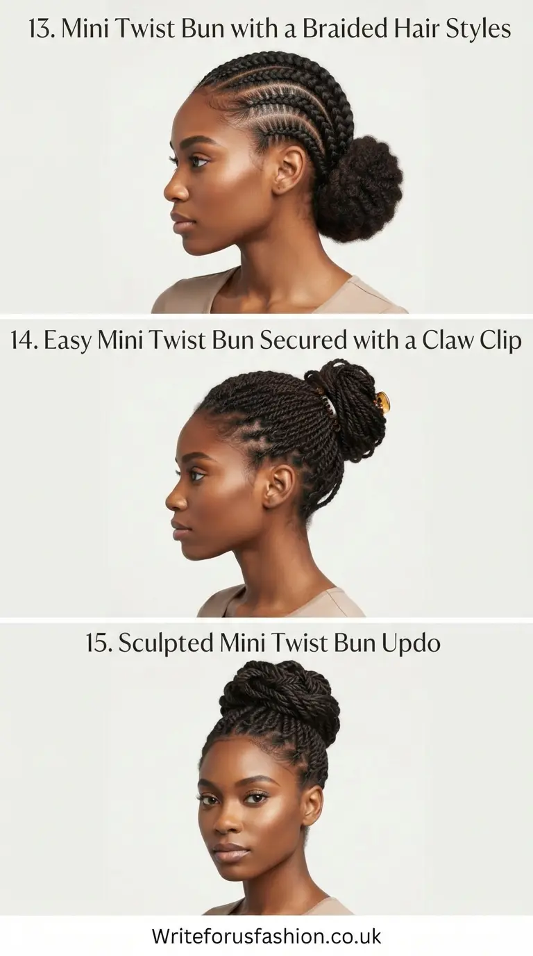20 Chic Mini Twist Bun for Natural Hair Styles to Try Today 6 Chic Mini Twist Bun for Natural Hair Styles part5
