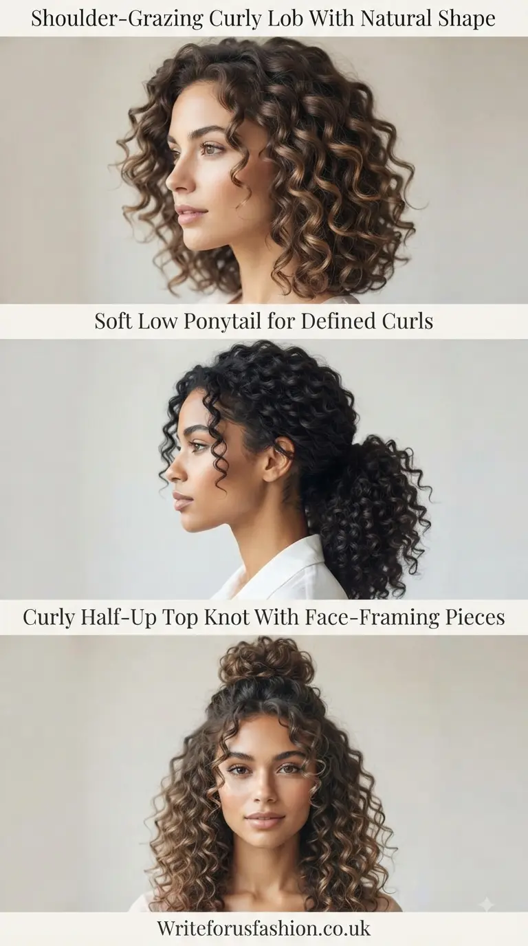 20 Chic Office Hairstyles for Curly Shoulder-Length Hair 2 Chic Office Hairstyles for Curly Shoulder-Length Hair part1