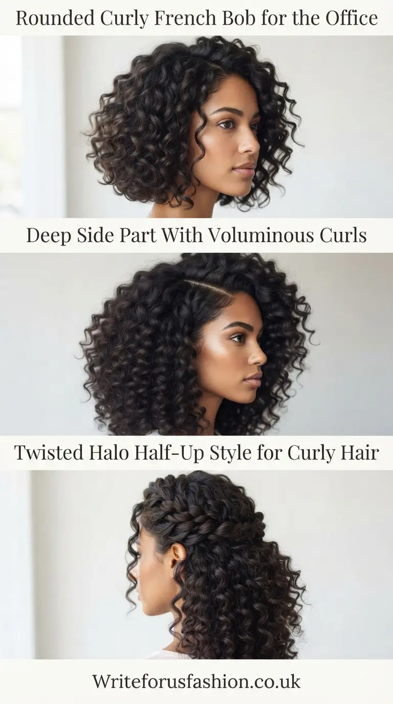 20 Chic Office Hairstyles for Curly Shoulder-Length Hair 4 Chic Office Hairstyles for Curly Shoulder-Length Hair part3