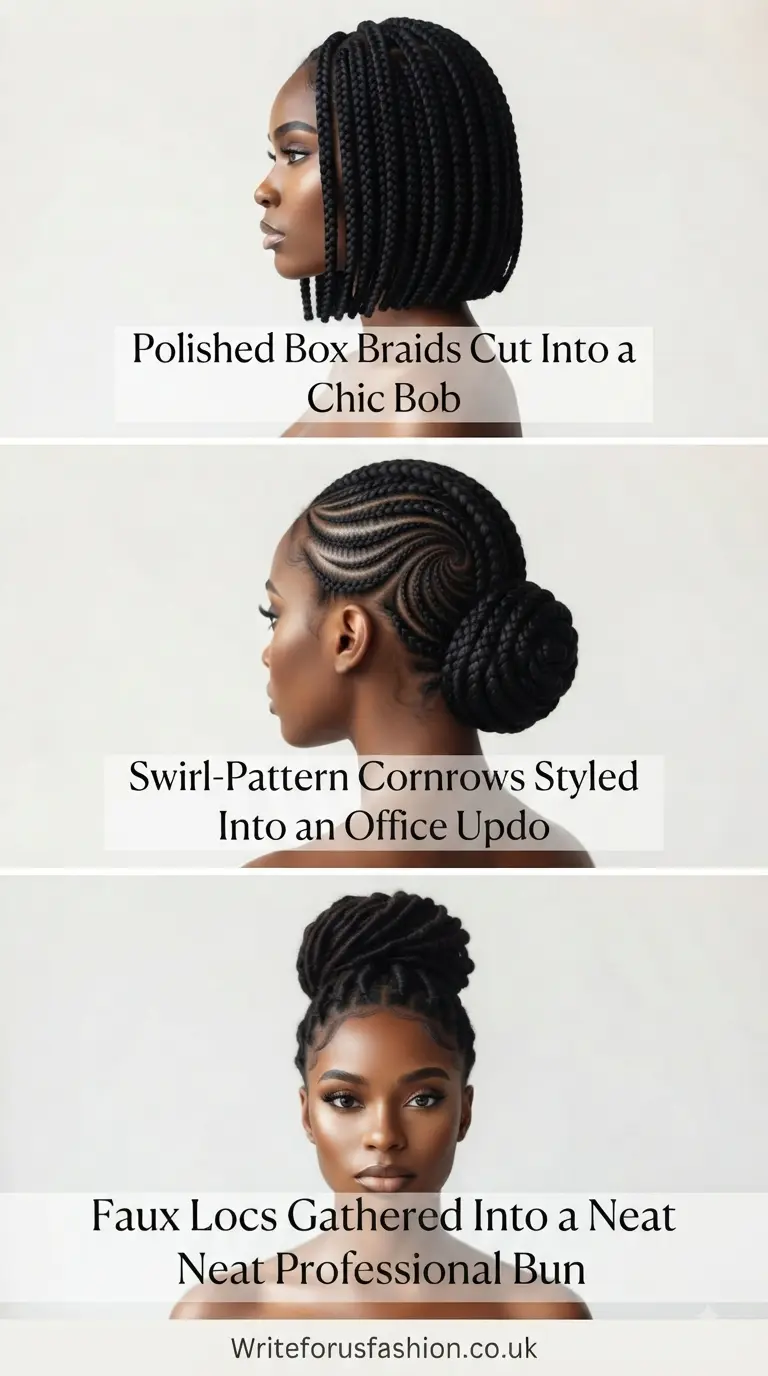 20 Chic Office-Ready Braided Hairstyles for Black Women 5 Chic Office-Ready Braided Hairstyles for Black Women part4