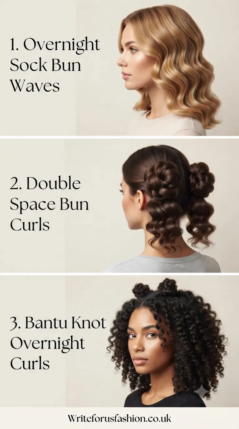 20 Easy Overnight Bun Curls for Shoulder-Length Hair 2 Easy Overnight Bun Curls for Shoulder-Length Hair part1