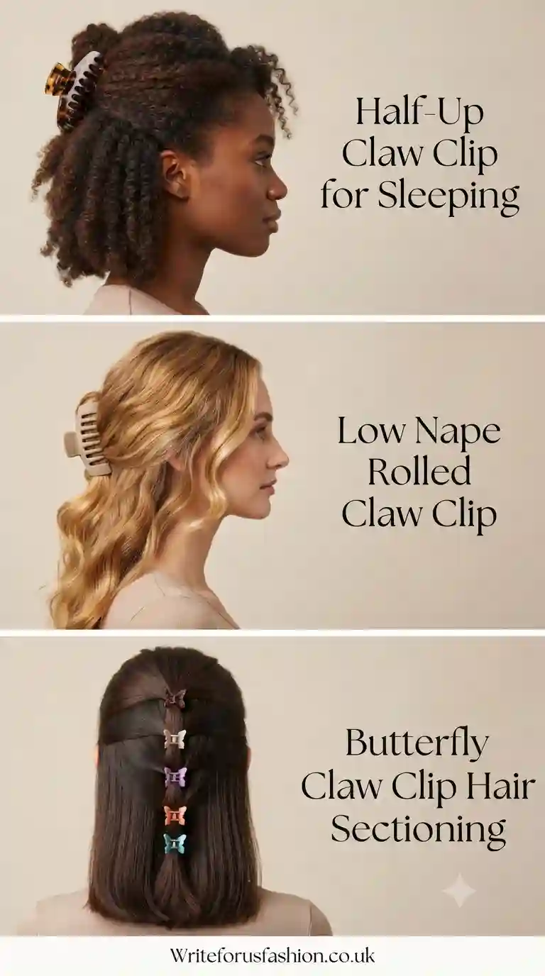 20 Easy Overnight Claw Clip Hairstyles for Lazy Days & Bedtime 3 Easy Overnight Claw Clip Hairstyles for Lazy Days & Bedtime part2