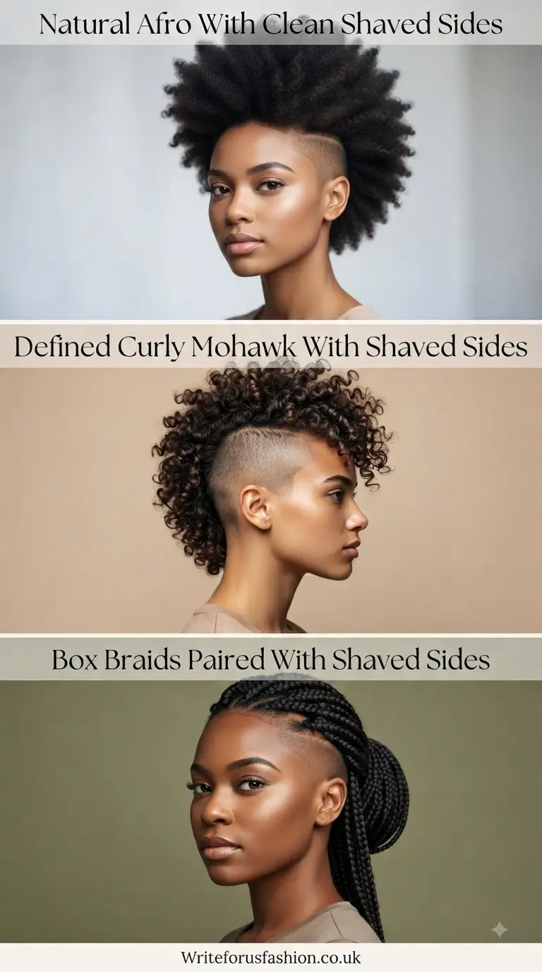 20 Edgy & Beautiful Natural Hairstyles With Shaved Sides 2 Edgy & Beautiful Natural Hairstyles With Shaved Sides part 1