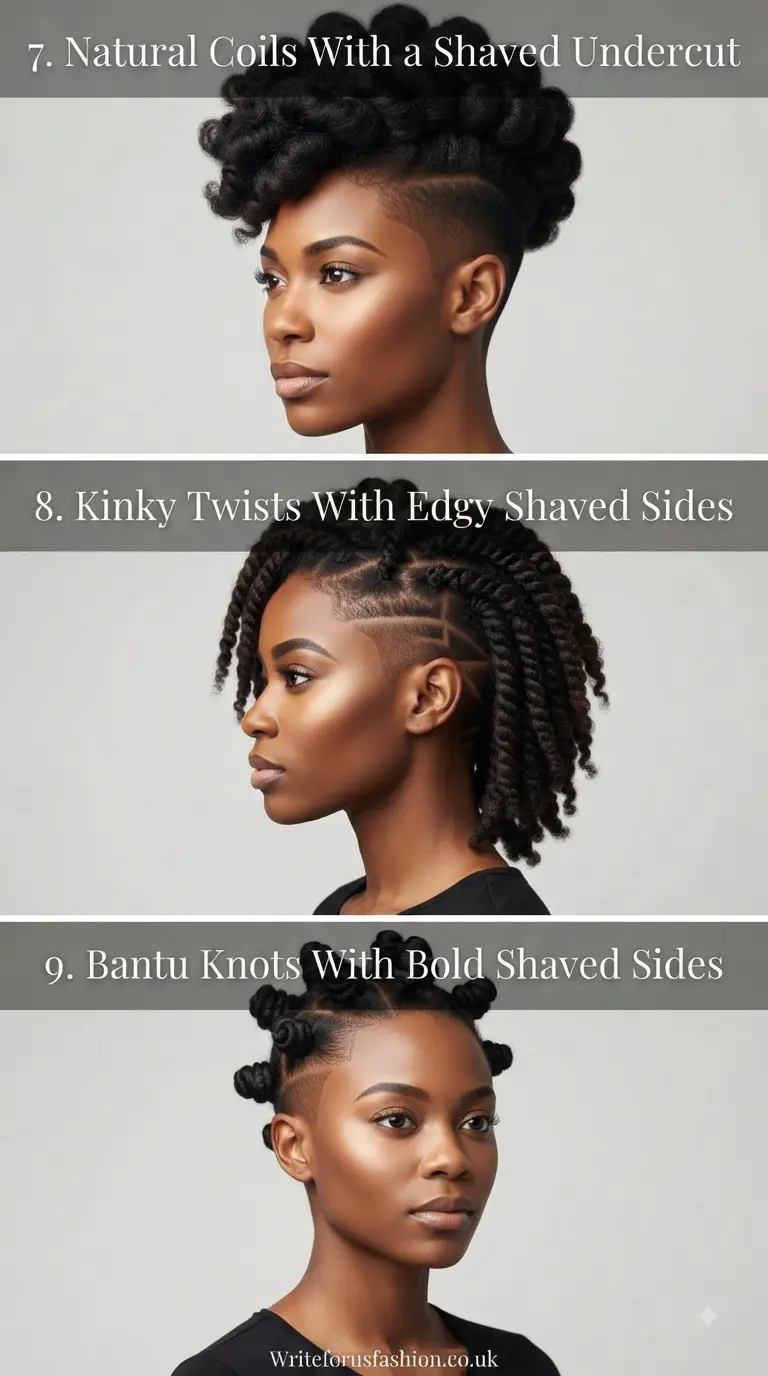 20 Edgy & Beautiful Natural Hairstyles With Shaved Sides 4 Edgy & Beautiful Natural Hairstyles With Shaved Sides part 3