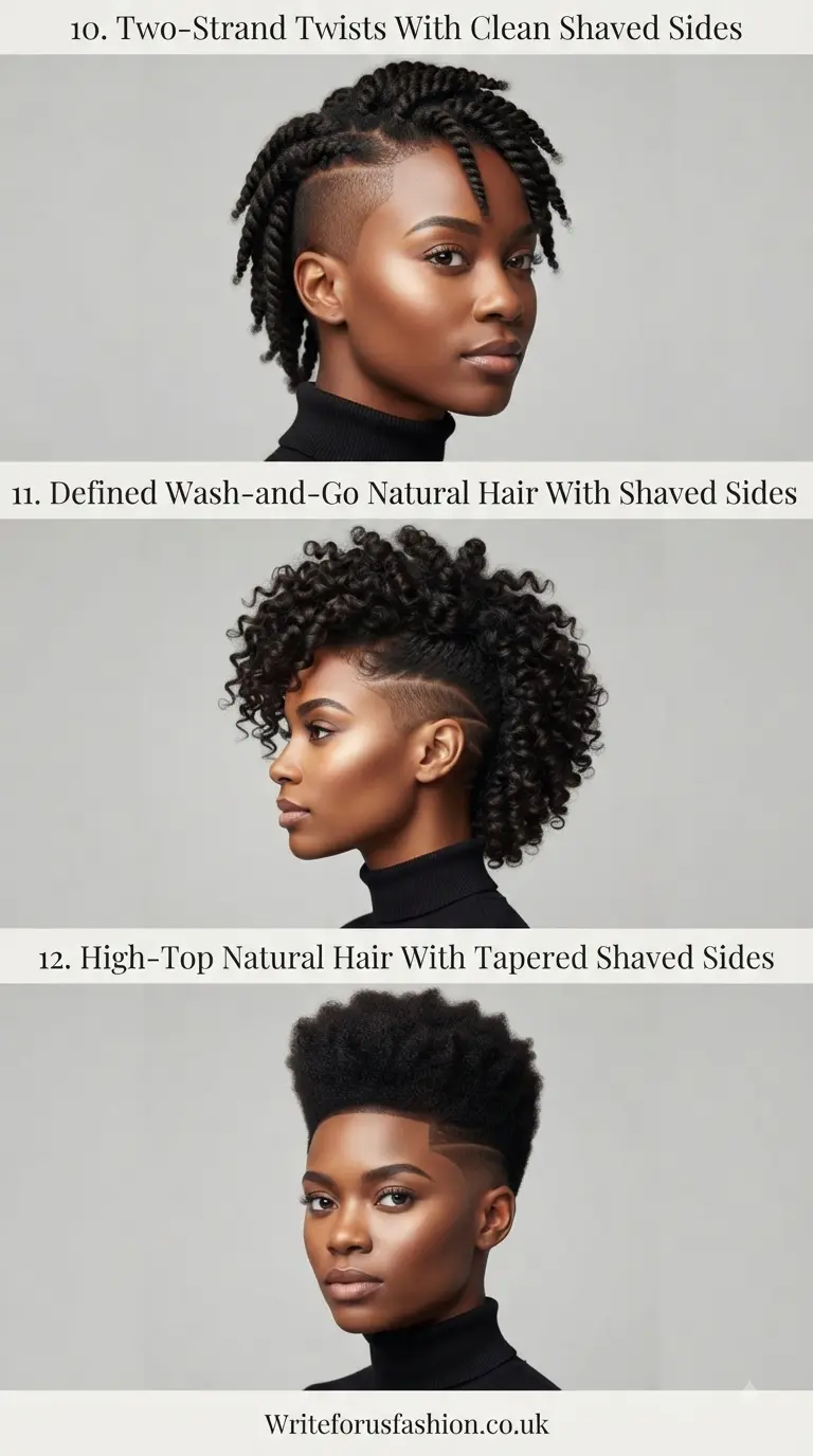 20 Edgy & Beautiful Natural Hairstyles With Shaved Sides 5 Edgy & Beautiful Natural Hairstyles With Shaved Sides part 4