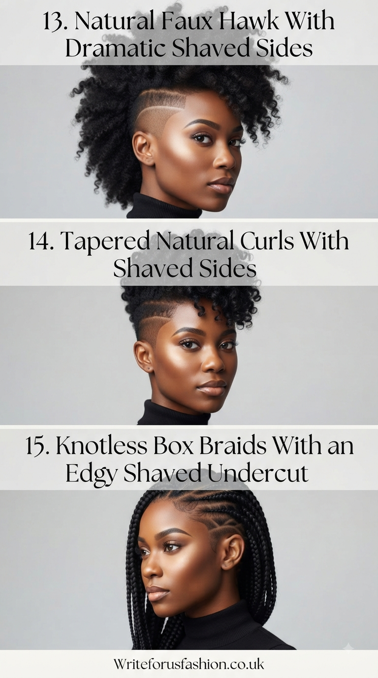 20 Edgy & Beautiful Natural Hairstyles With Shaved Sides 6 Edgy & Beautiful Natural Hairstyles With Shaved Sides part 5