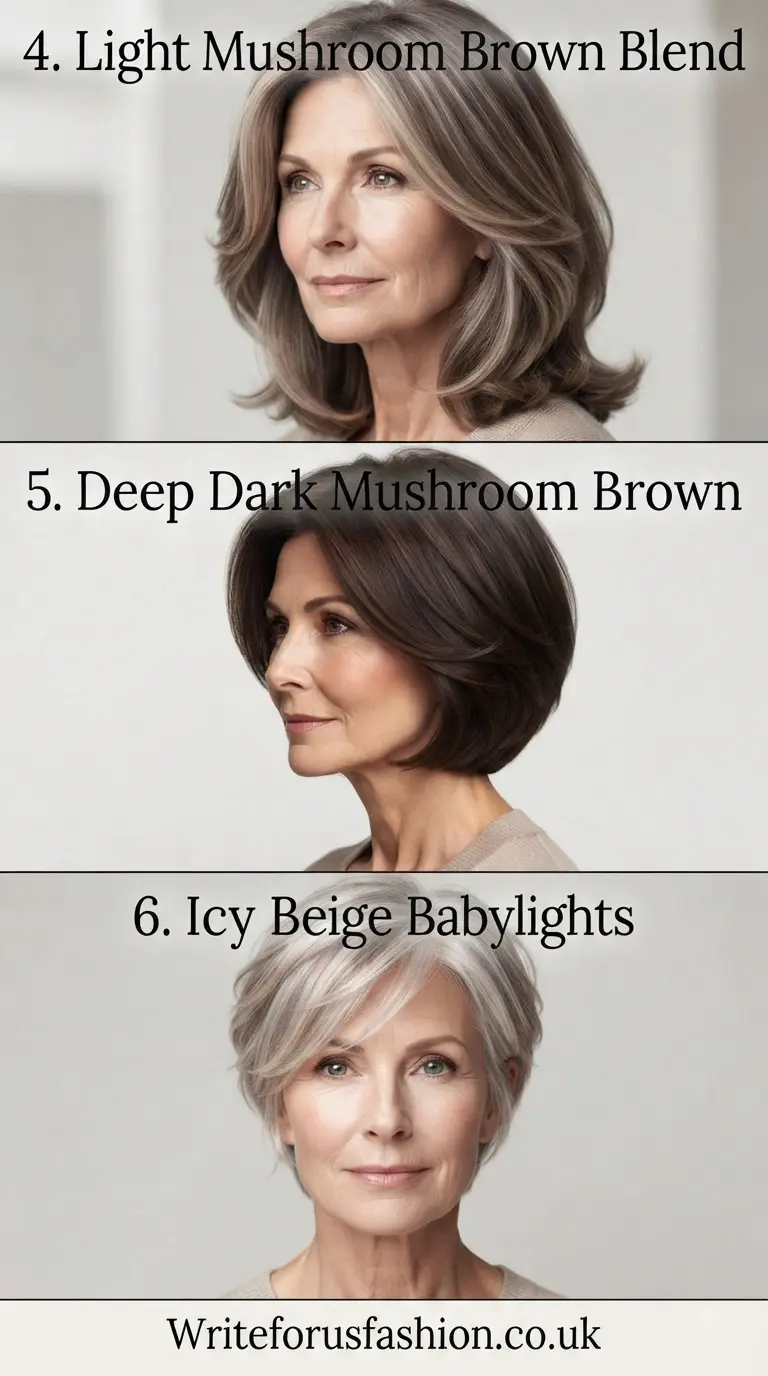 20 Elegant Mushroom Brunette Highlights for Older Women 3 Elegant Mushroom Brunette Highlights for Older Women part 2