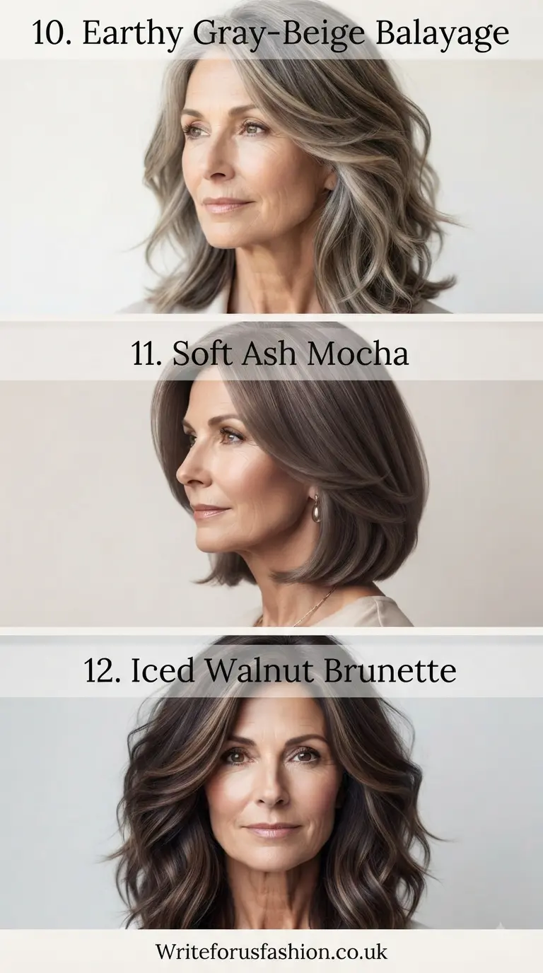 20 Elegant Mushroom Brunette Highlights for Older Women 5 Elegant Mushroom Brunette Highlights for Older Women part 4