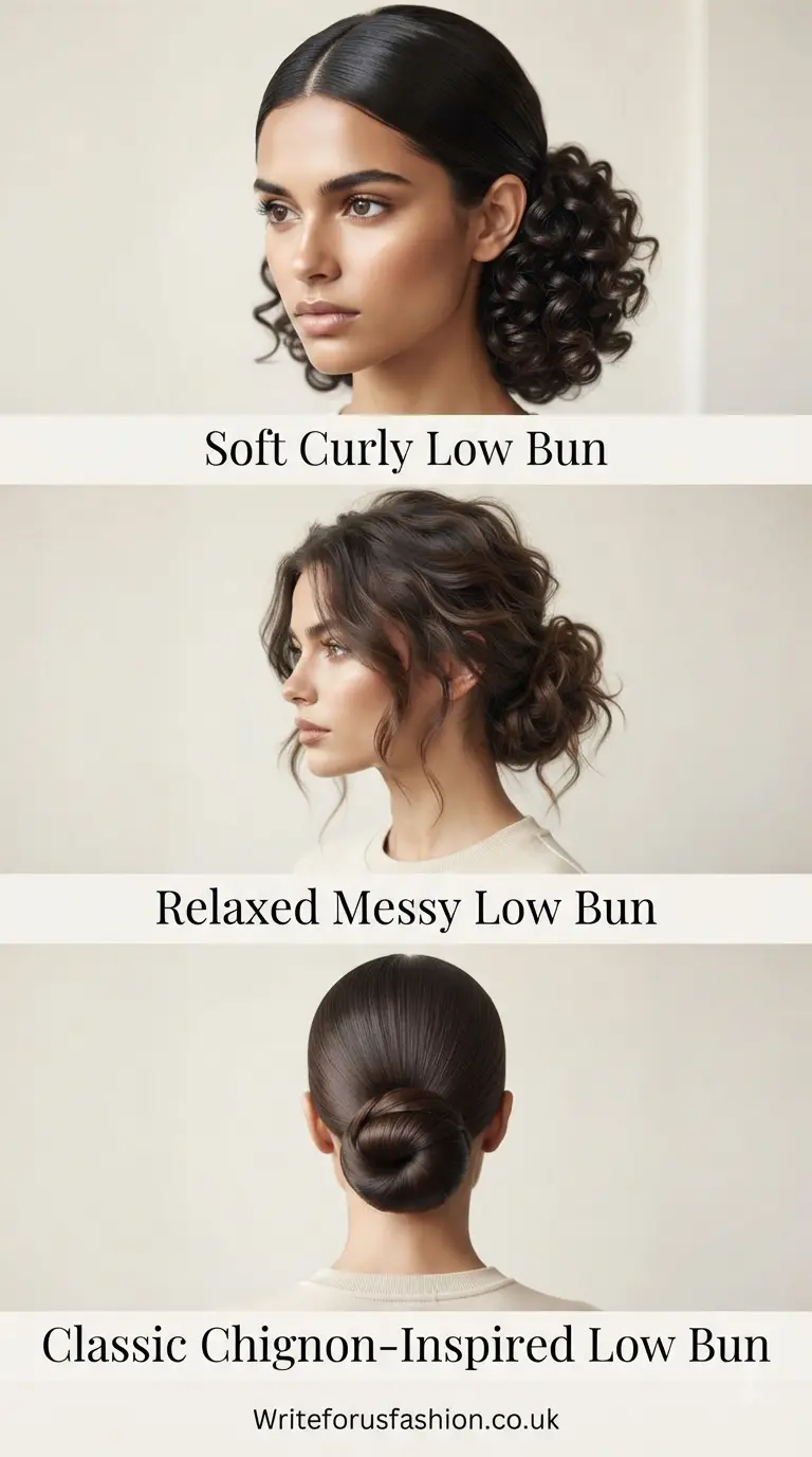 20 Elegant Professional Low Bun Hairstyles With a Middle Part 3 Elegant Professional Low Bun Hairstyles With a Middle Part 2