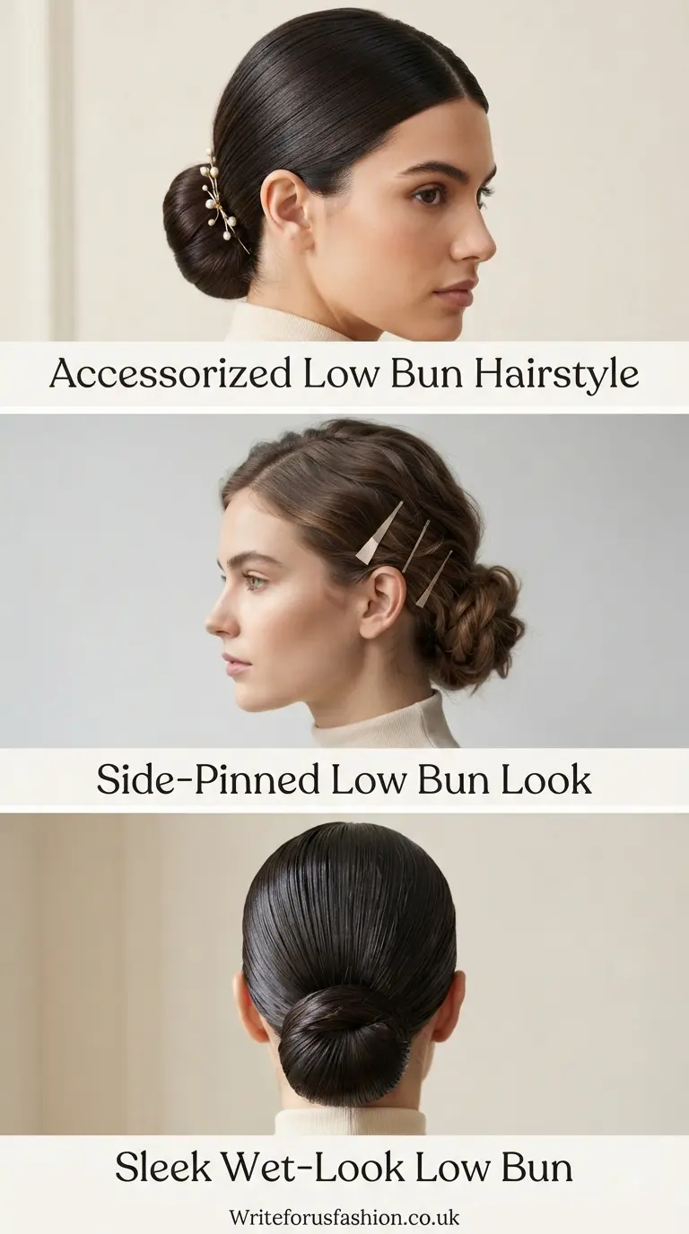 20 Elegant Professional Low Bun Hairstyles With a Middle Part 5 Elegant Professional Low Bun Hairstyles With a Middle Part 4