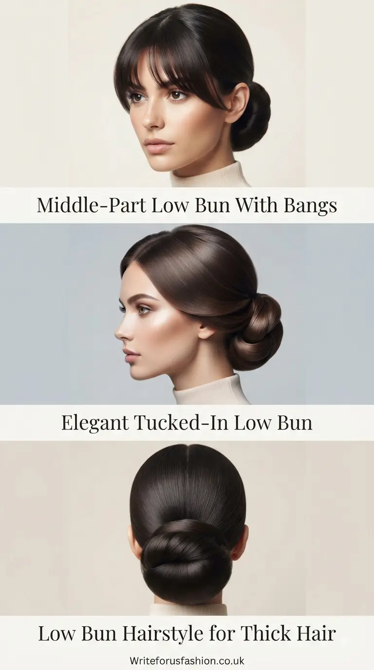 20 Elegant Professional Low Bun Hairstyles With a Middle Part 7 Elegant Professional Low Bun Hairstyles With a Middle last part