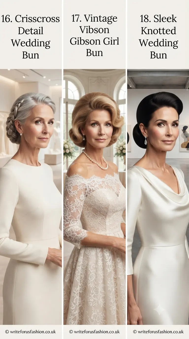 20 Best Wedding Bun Hairstyles for Older Women 7 Elegant Wedding Bun Hairstyles for Older Women last part