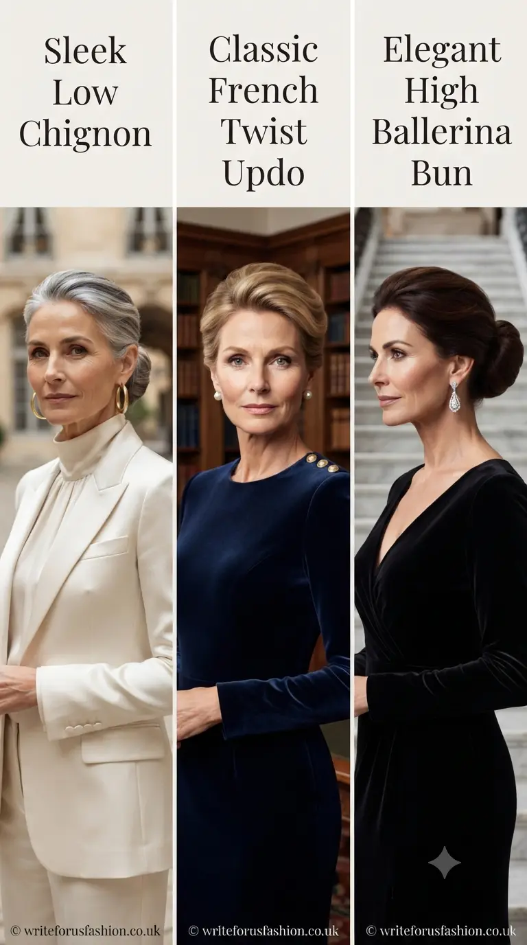 20 Best Wedding Bun Hairstyles for Older Women 2 Elegant Wedding Bun Hairstyles for Older Women part 1