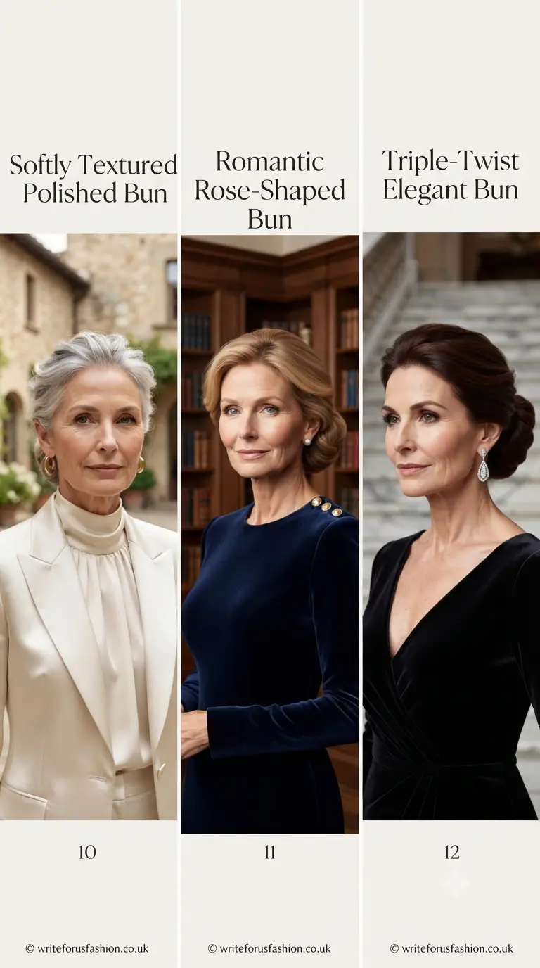 20 Best Wedding Bun Hairstyles for Older Women 5 Elegant Wedding Bun Hairstyles for Older Women part 4