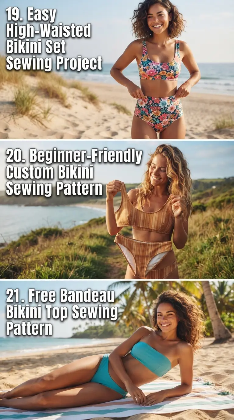 21 Free Bikini Sewing Patterns You Can Try at Home 8 Free Bikini Sewing Patterns for Women Last Part