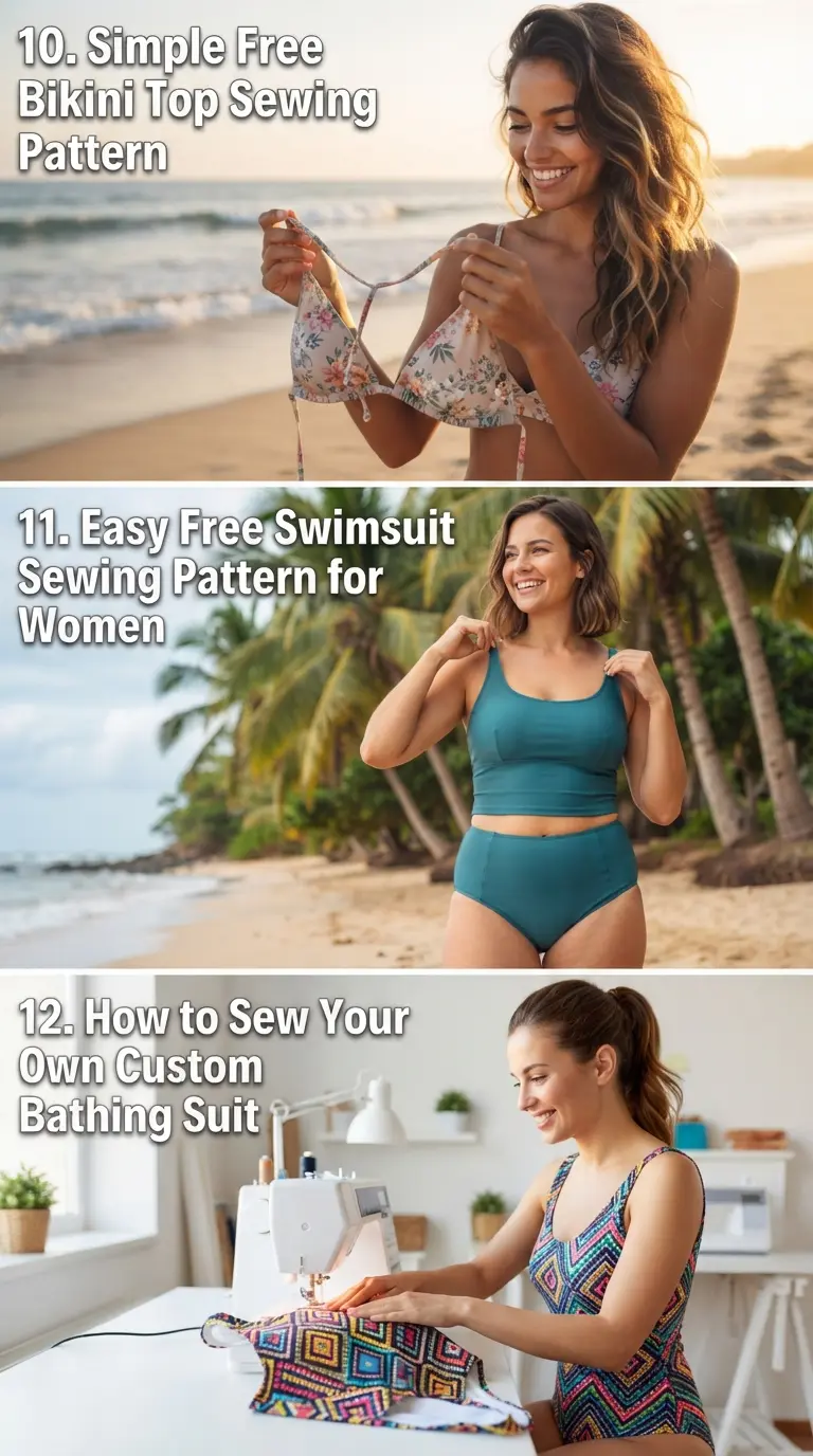 21 Free Bikini Sewing Patterns You Can Try at Home 5 Free Bikini Sewing Patterns for Women Part4