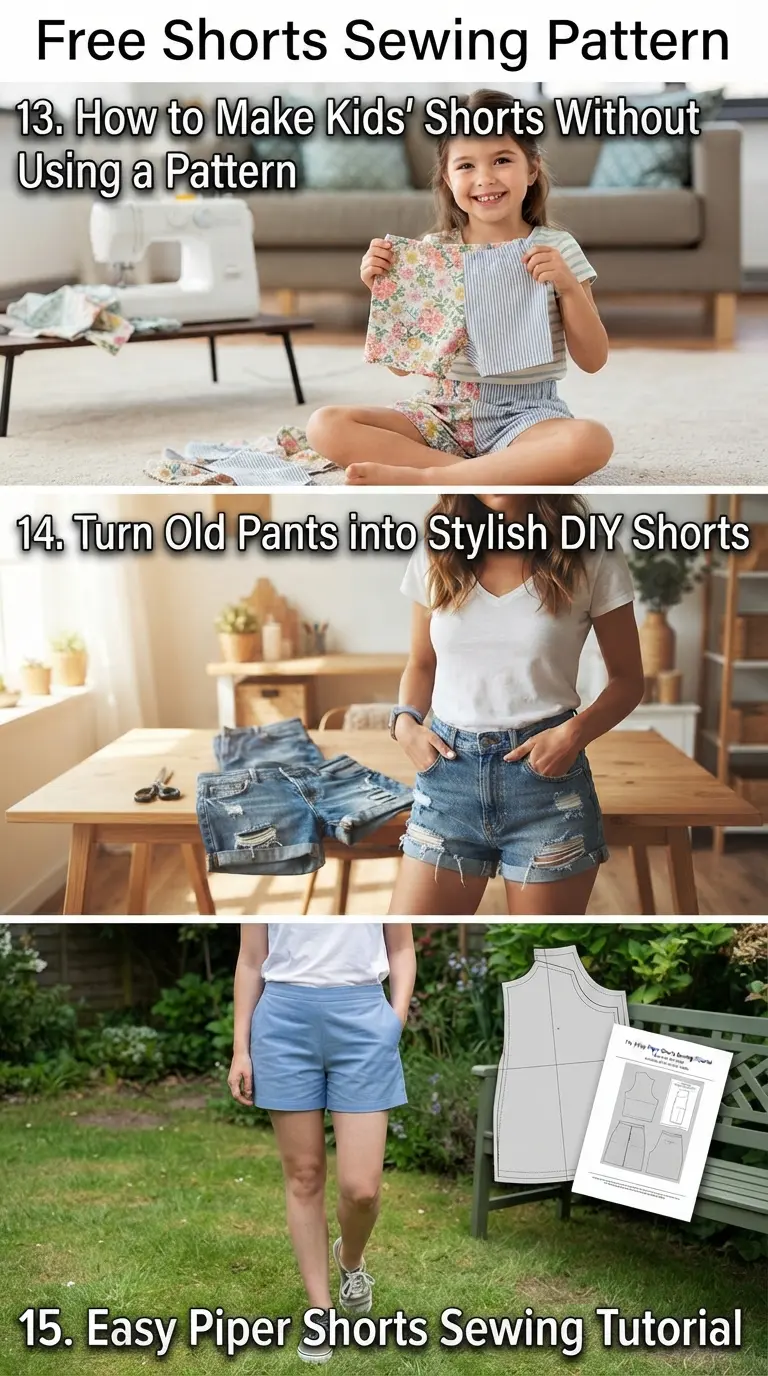 21 Free Shorts Sewing Pattern - PDF Shorts Pattern 6 Free Shorts Sewing Pattern Part5