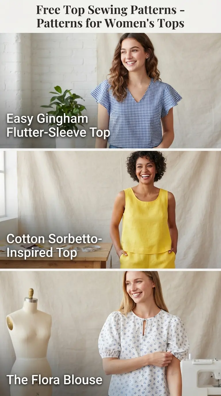 21 Free Sewing Patterns for Women’s Tops You'll Want to Make ASAP 2 Free Top Sewing Patterns for Women