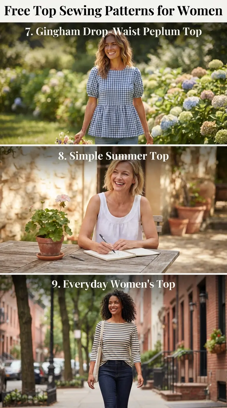 21 Free Sewing Patterns for Women’s Tops You'll Want to Make ASAP 4 Free Top Sewing Patterns for Women Part3