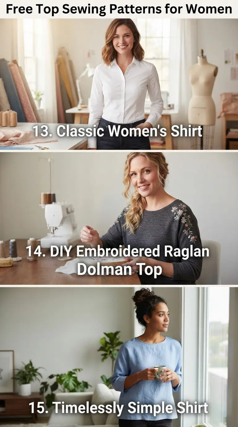 21 Free Sewing Patterns for Women’s Tops You'll Want to Make ASAP 6 Free Top Sewing Patterns for Women Part5