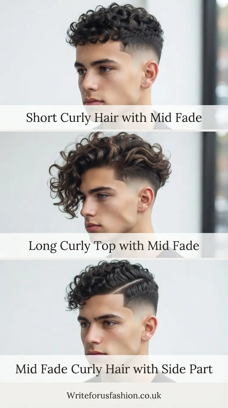 20 Fresh Mid Fade with Curly Top Hairstyles Men Will Love This Year 5 Fresh Mid Fade with Curly Top Hairstyles Men part4