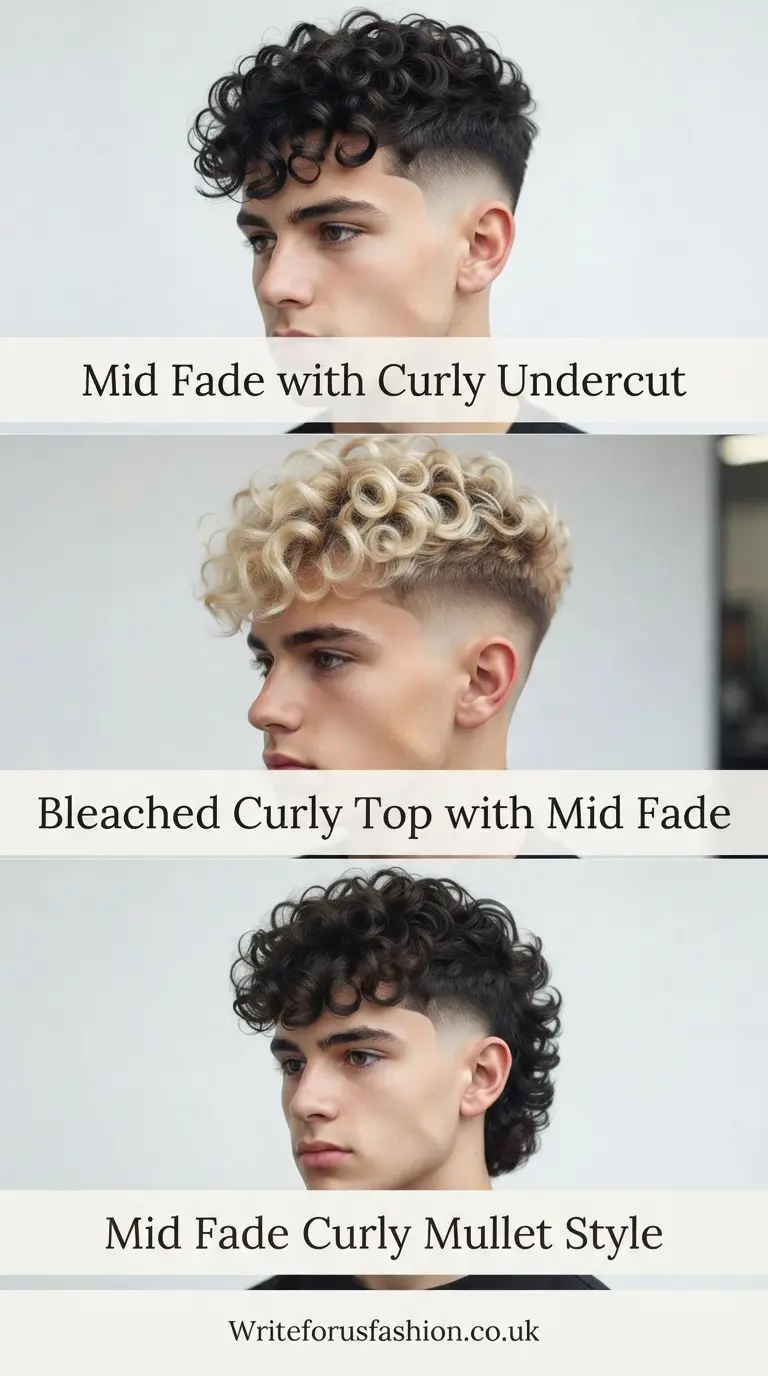 20 Fresh Mid Fade with Curly Top Hairstyles Men Will Love This Year 6 Fresh Mid Fade with Curly Top Hairstyles Men part5