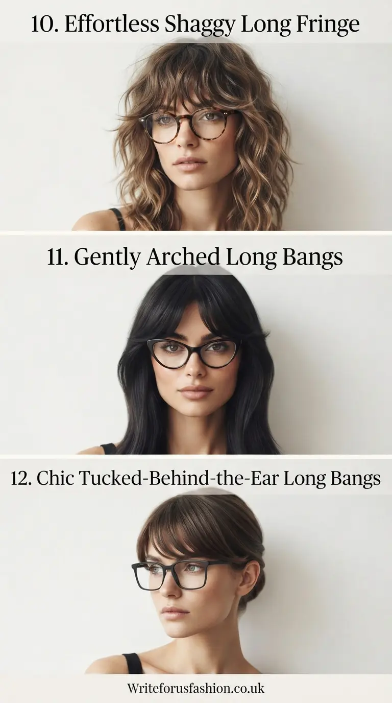 20 Gorgeous Long Bangs for Women with Glasses That Flatter Every Face 5 Gorgeous Long Bangs for Women with Glasses That Flatter Every Face part 4