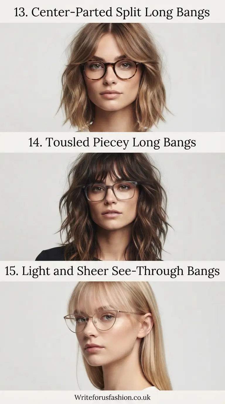 20 Gorgeous Long Bangs for Women with Glasses That Flatter Every Face 6 Gorgeous Long Bangs for Women with Glasses That Flatter Every Face part 5