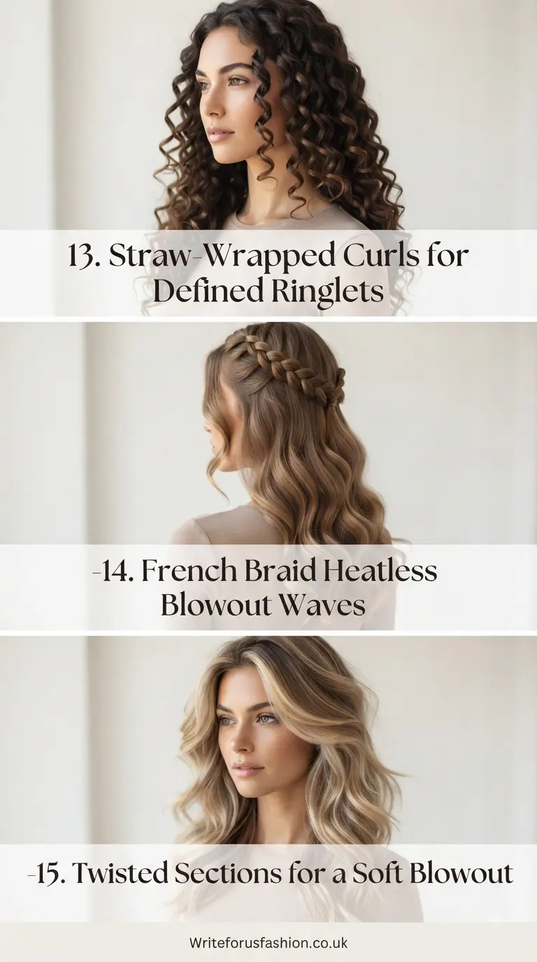 Gorgeous No-Heat Blowout Curls Hairstyle Ideas to Try part5