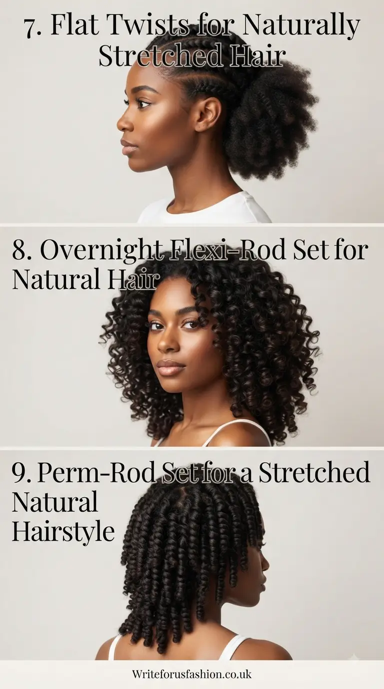 Gorgeous Overnight Stretch Hairstyles for Natural Hair part3