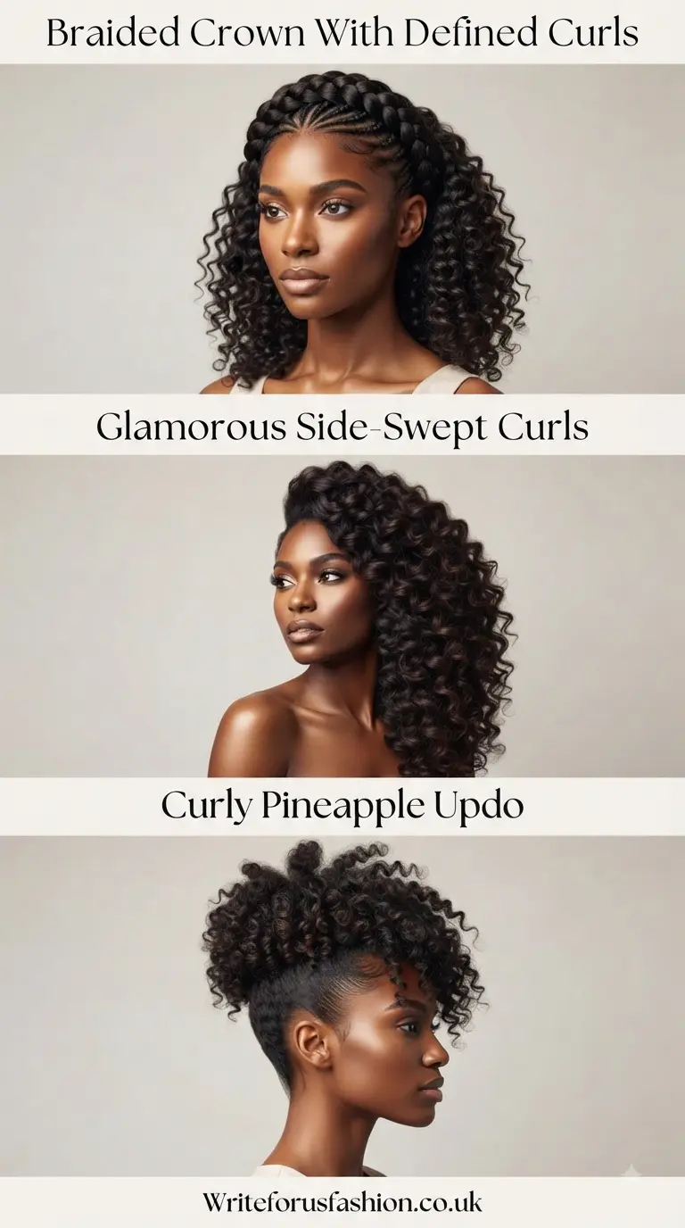 Gorgeous Prom Hairstyles for Curly Natural Hair part 2