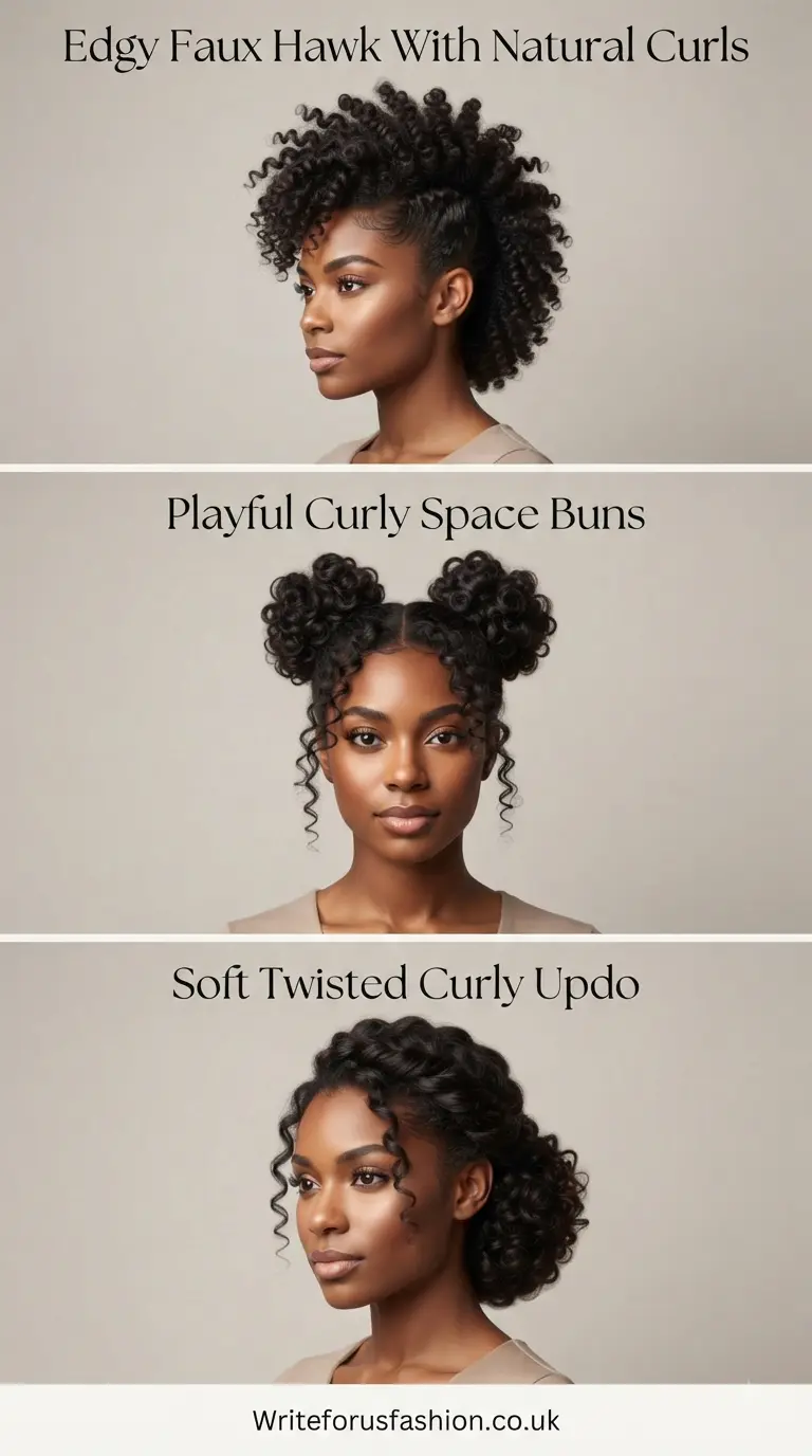 Gorgeous Prom Hairstyles for Curly Natural Hair part 3