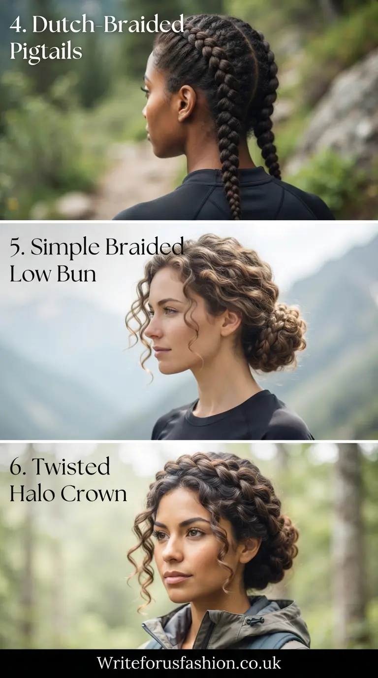 Hiking Hairstyles for Women With Curly Hair part2