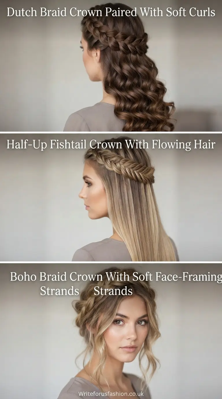 20 Gorgeous Homecoming Hairstyles With a Beautiful Braid Crown 2 Homecoming Hairstyles With a Beautiful Braid Crown part1