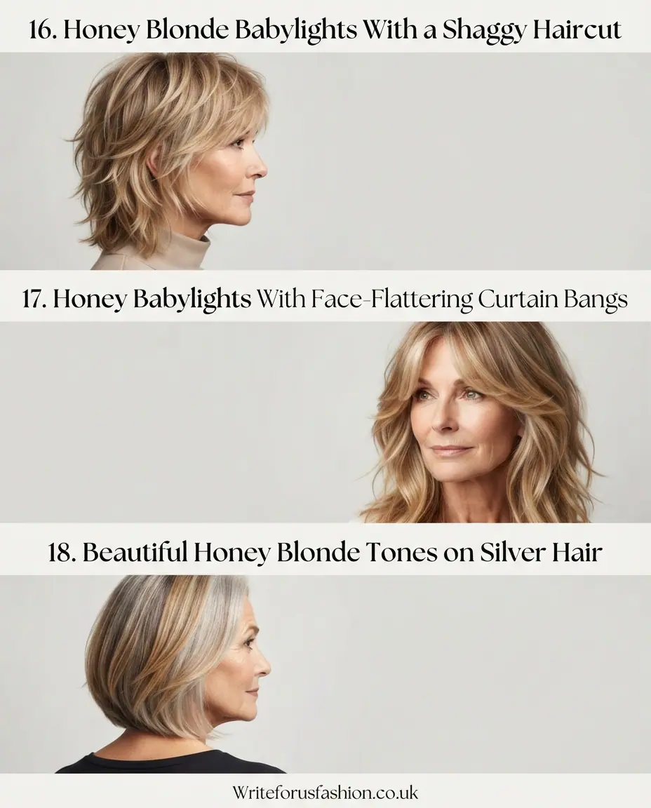 20 Gorgeous Honey Blonde Babylights for Mature Women to Try 7 Honey Blonde Babylights for Mature Women lastpart