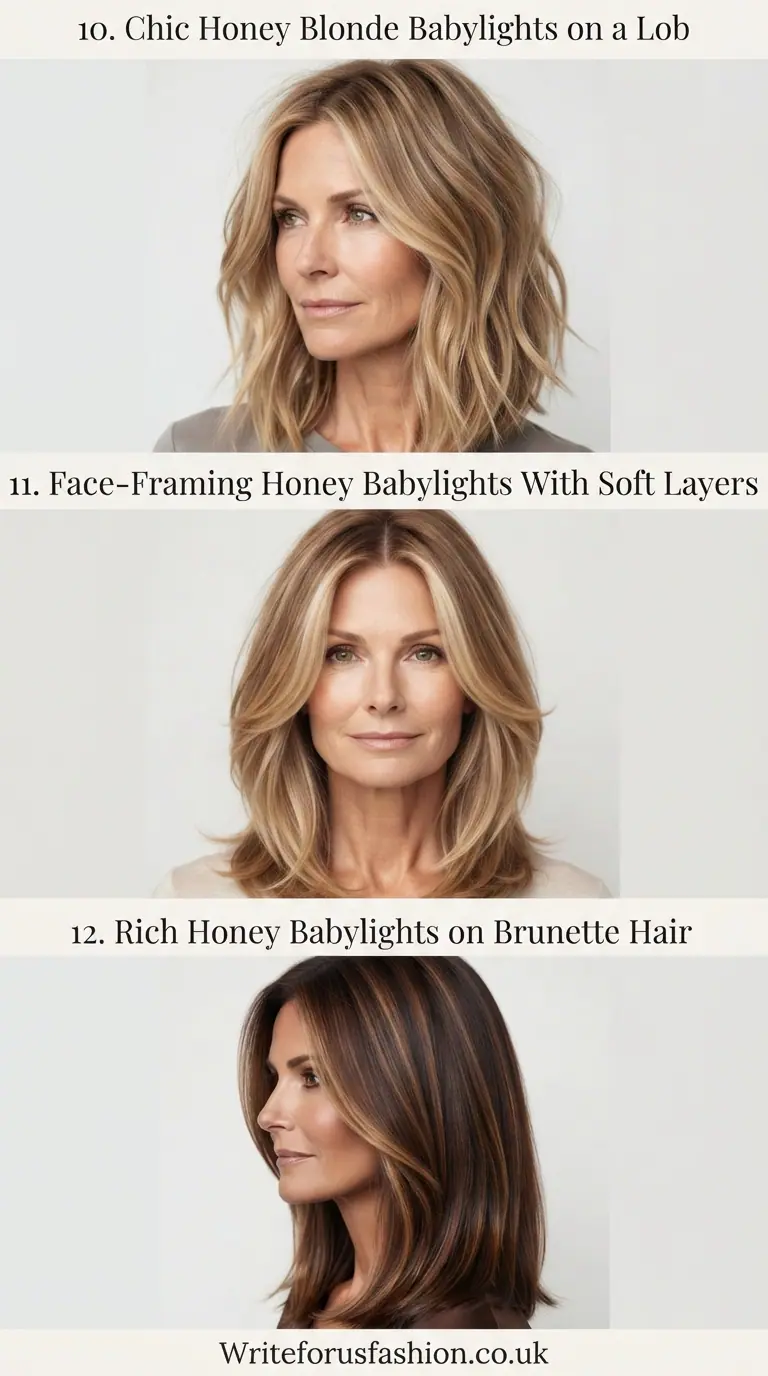 20 Gorgeous Honey Blonde Babylights for Mature Women to Try 5 Honey Blonde Babylights for Mature Women part4