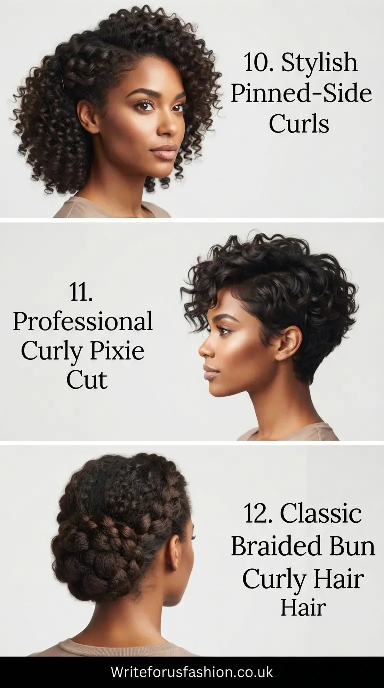 20 Professional Interview Hairstyles for Curly Hair Women 5 Interview Hairstyles for Curly Hair Women part4