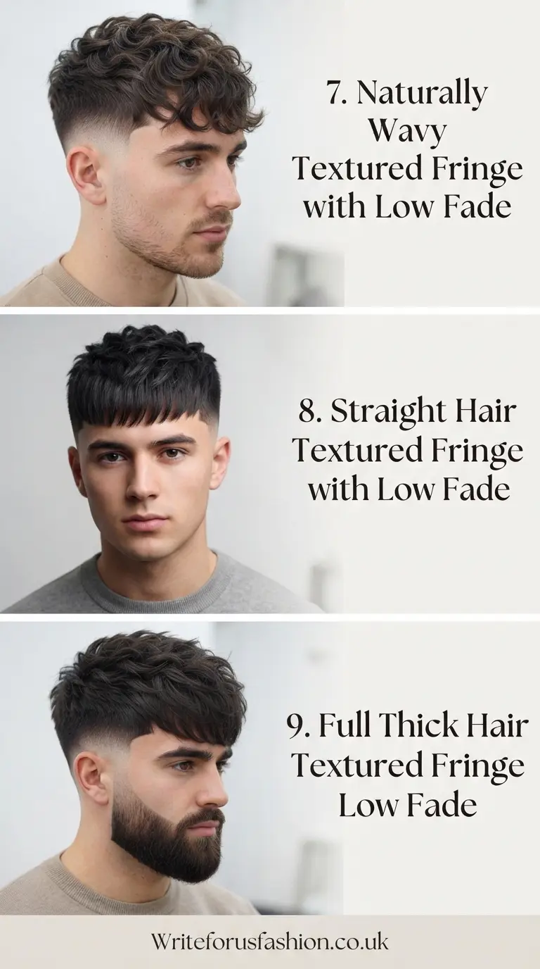 Low Fade with Textured Fringe Haircuts for Men Part3