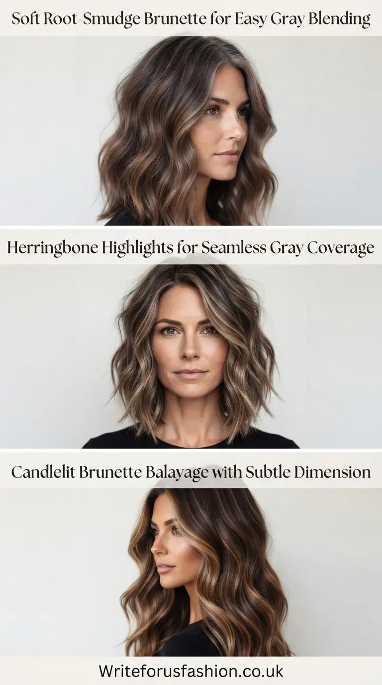 20 Best Low-Maintenance Brunette Hairstyles for Beautiful Gray Coverage 2 Low-Maintenance Brunette Hairstyles part1
